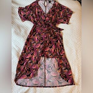 Tropical Print Maxi Dress